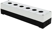 Корпус кнопочный EKF PROxima КП106 на 6 кнопк белый картинка